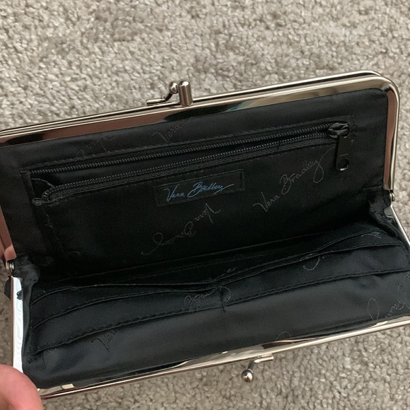 Vera Bradley Night Owl Pattern Kiss Lock Wallet - Picture 4 of 5